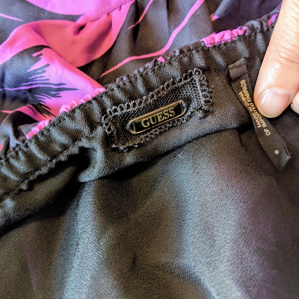 Guess Geometric Strapless Ruffled Mini Dress 8 - Picture 7 of 7